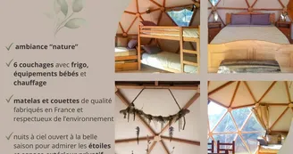 Dôme géodésique "forêt" Dôme géodésique "forêt"